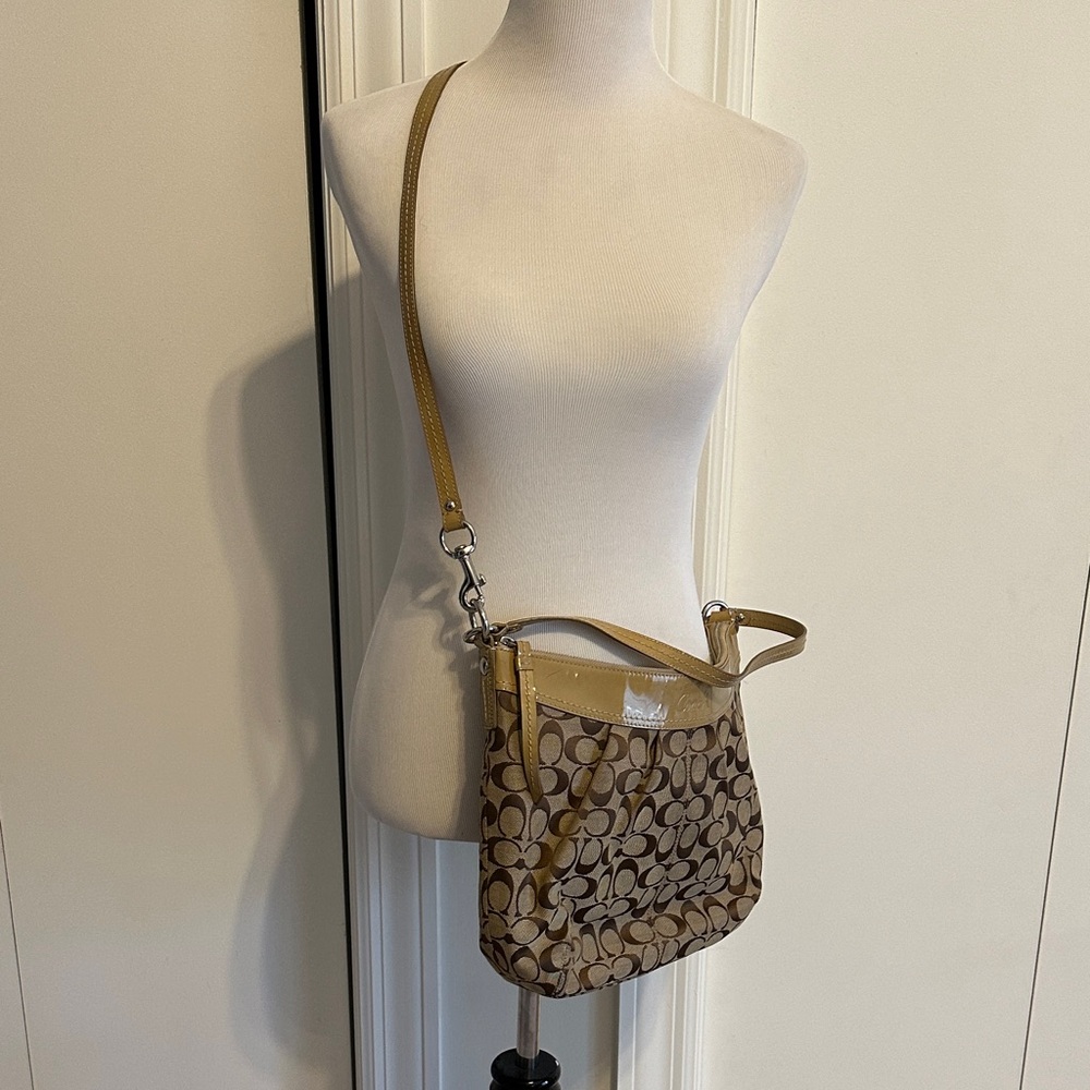 Coach Brown and Tan Crossbody Bag